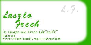 laszlo frech business card